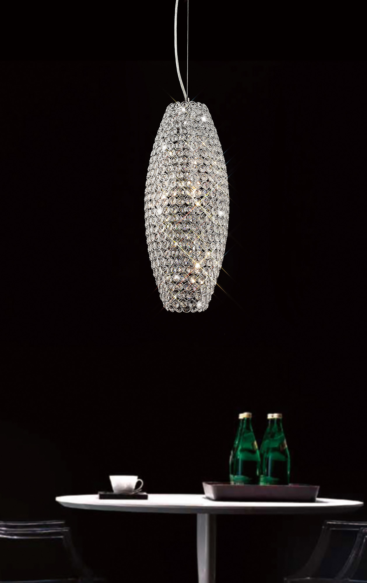 Kos Crystal Ceiling Lights Diyas Single Crystal Pendants Kos Crystal Ceiling Lights Diyas Single Crystal Pendants